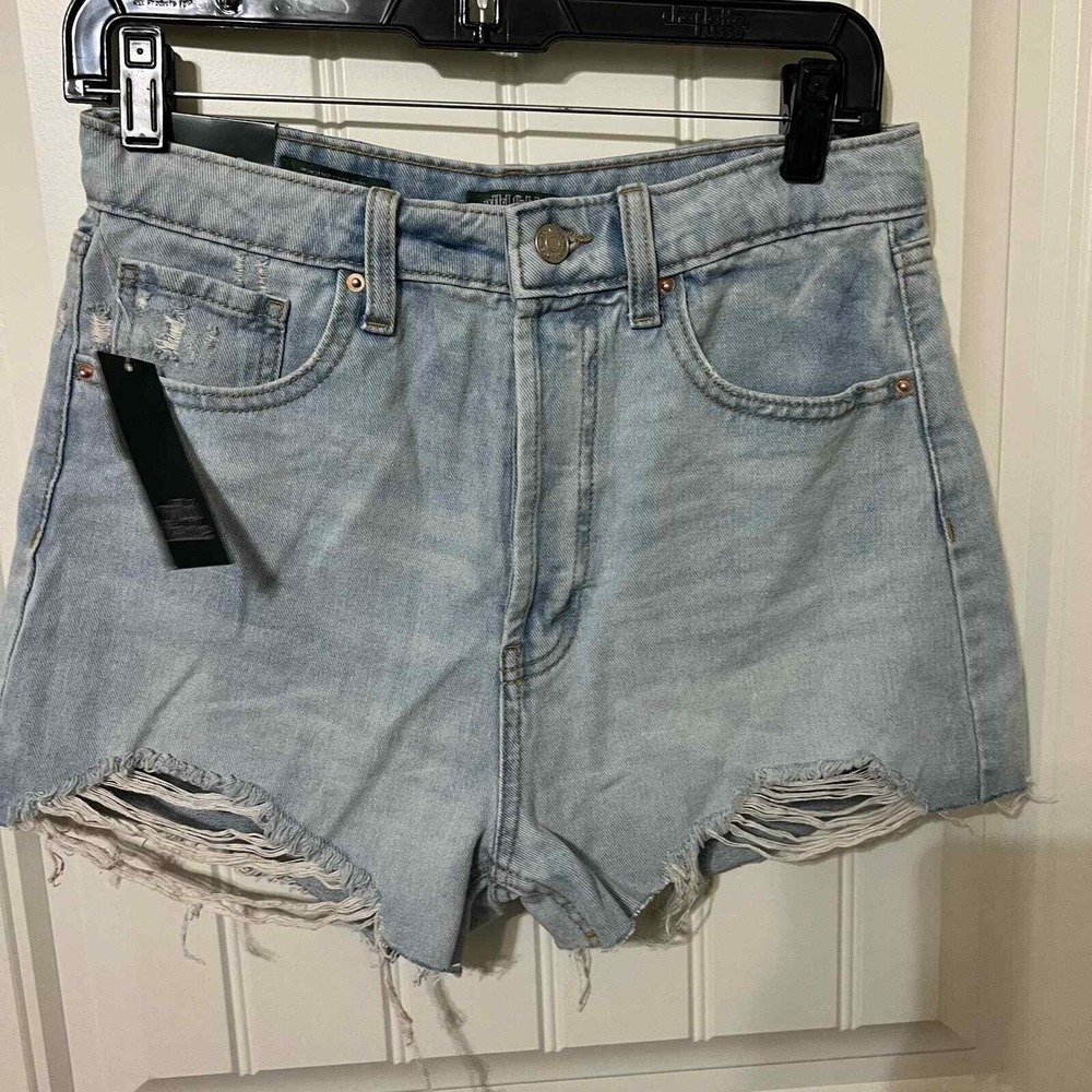 Wild Fable Cutoff Shorts Womens 6/28 Light Blue New Distressed High Rise Denim